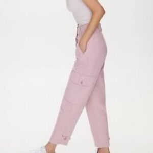 Aritzia Wilfred Free Pink Cargo pants